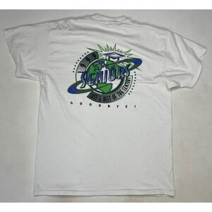 VINTAGE Seniors Last & Best Of The Century 1999 T-shirt Men Large White 90s